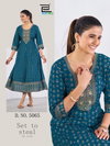 Womaniya Pro By Blue Hills Rayon Ladies Anarkali Kurti Wholesale Market In Surat